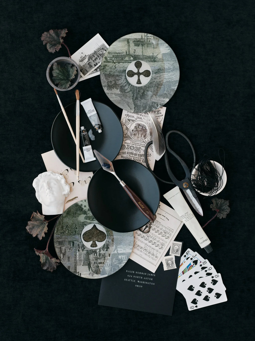 ANEMONE | Textured Velvet Flat Lay