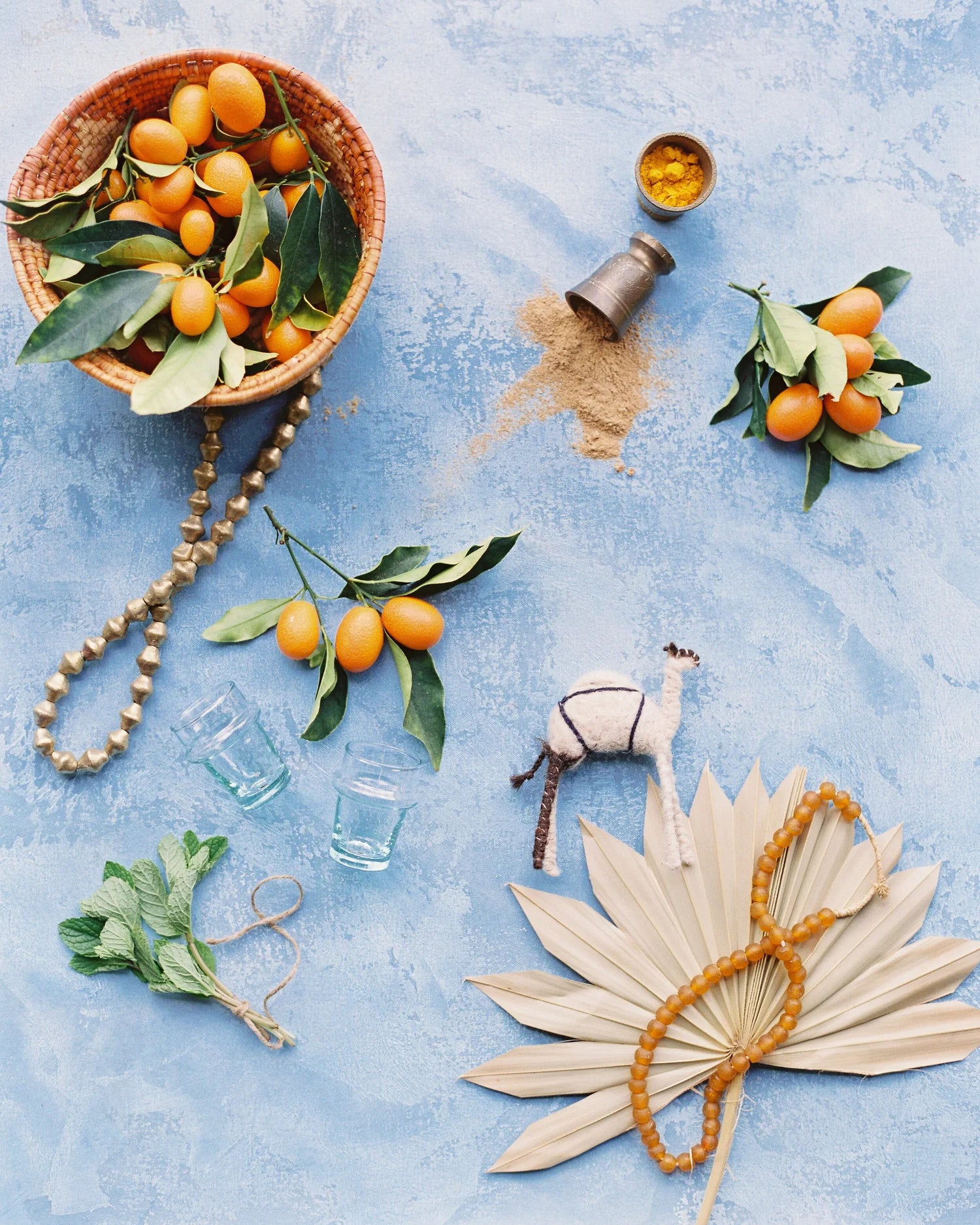 CHEFCHAOUEN | Hand Painted Flat Lay