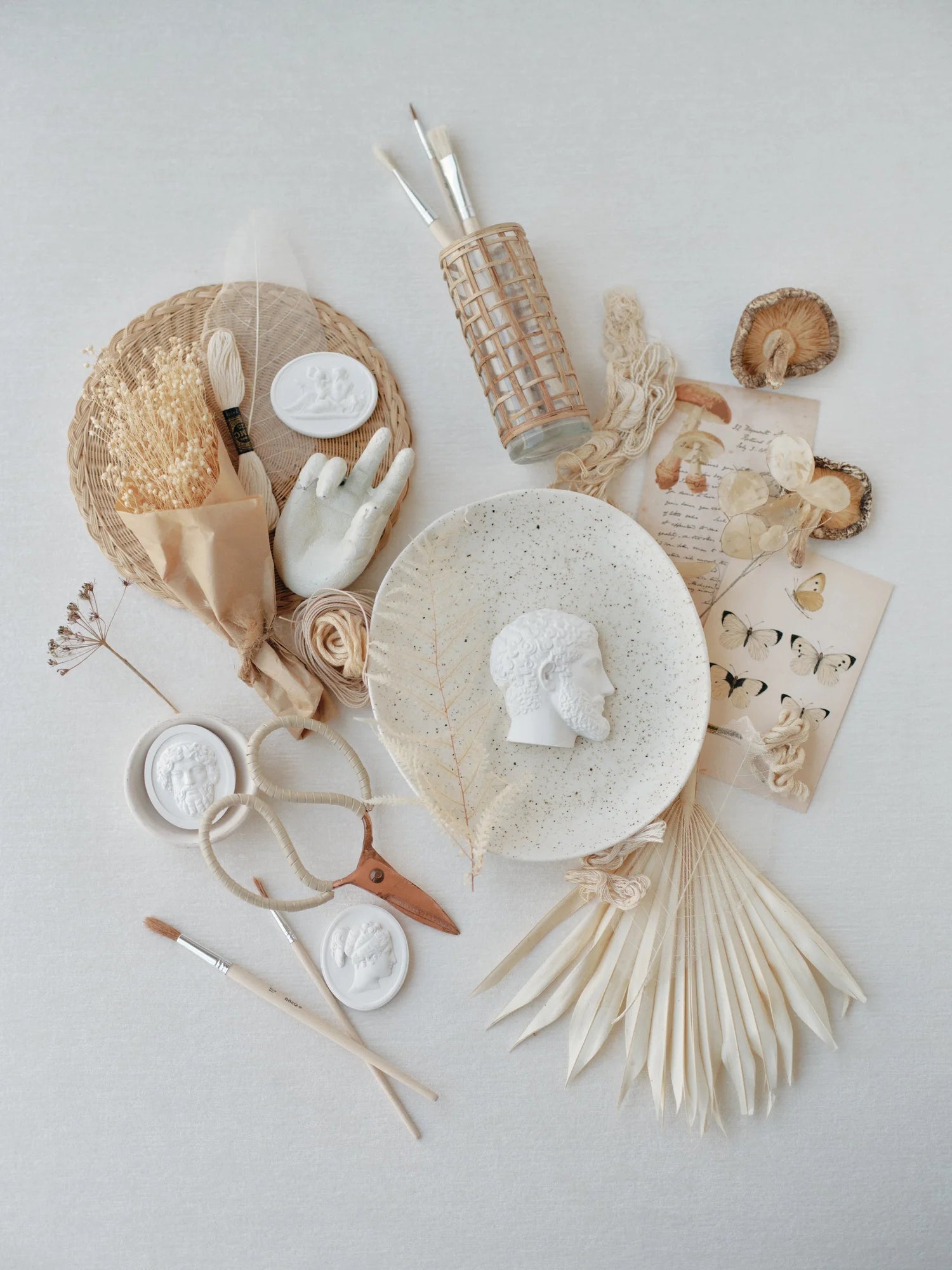 DOGWOOD | Textured Velvet Flat Lay