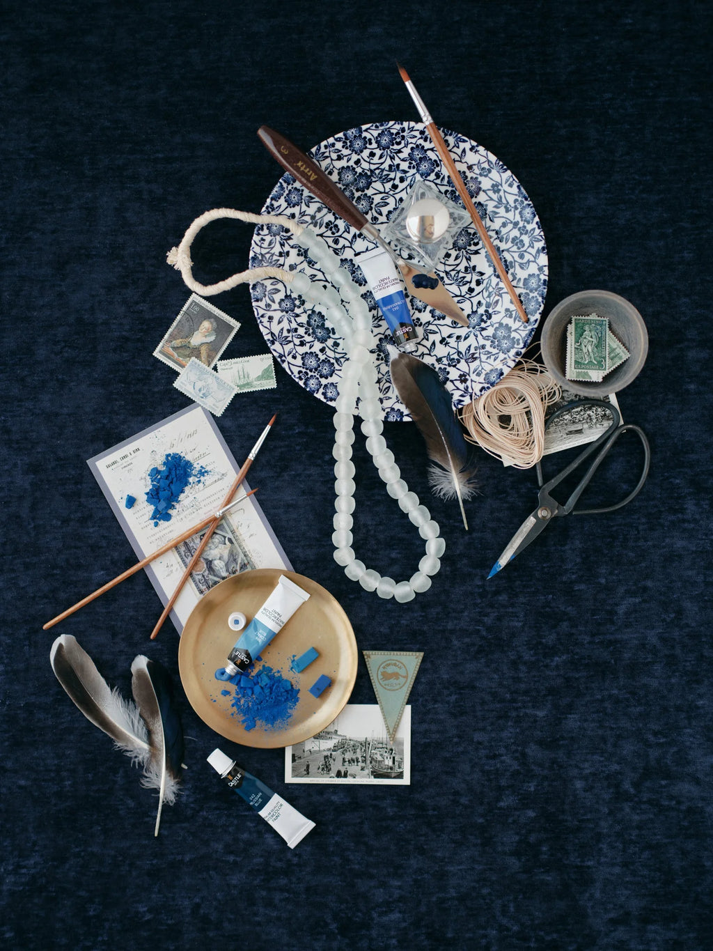 THISTLE | Textured Velvet Flat Lay